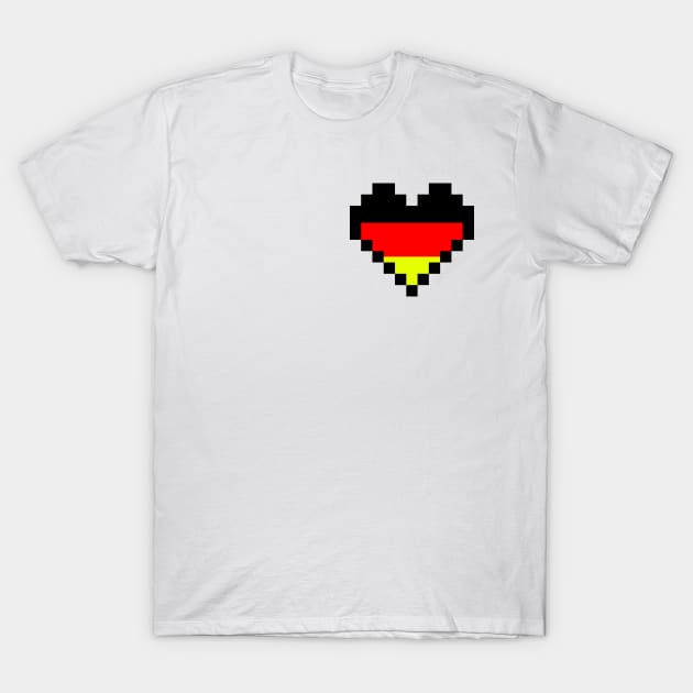 German heart T-Shirt by Molenusaczech